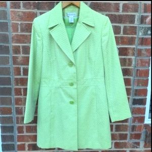 Worthington Vintage women's Button up Fitted  linnet  trench  coat